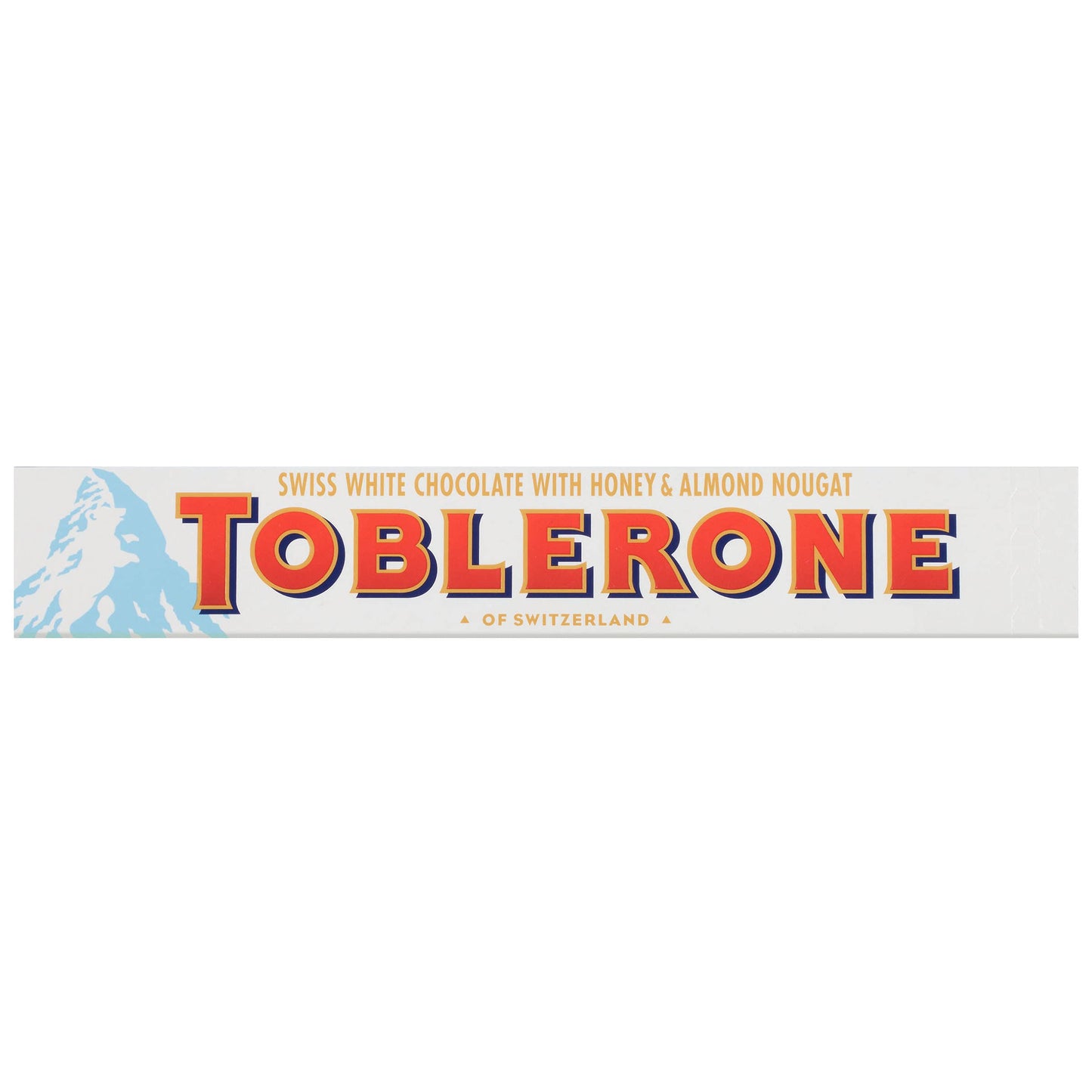 Turrón de chocolate blanco Toblerone con miel y almendras