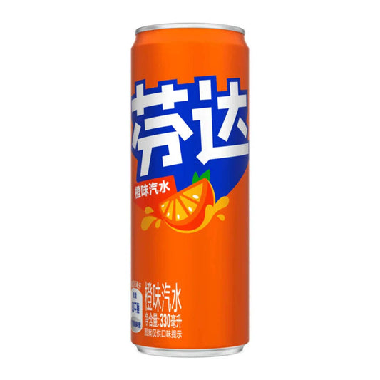 Fanta Orange 330ml Can (China)