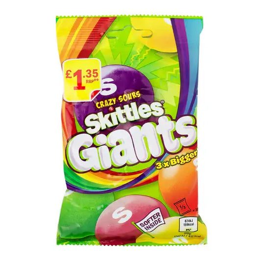 Skittles Giants Crazy Sour