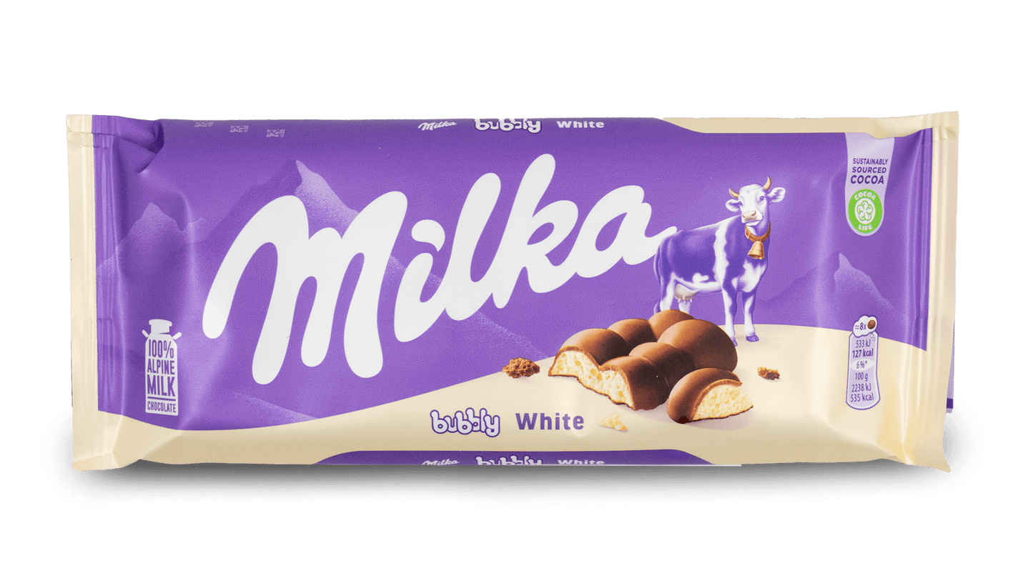 Milka Burbuja Blanca 95g (Europa)