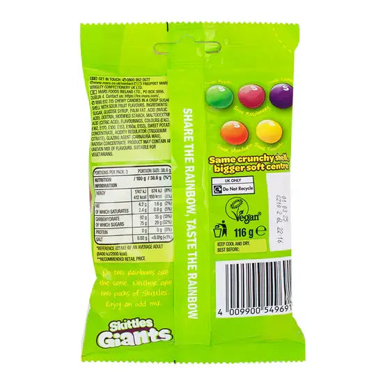 Skittles Giants Crazy Sour 116 g: Título predeterminado